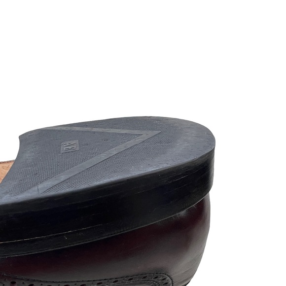 Allen Edmonds mens 12 C Oxblood Wingtip Oxford Chester Dress Shoes EUC - Picture 8 of 10